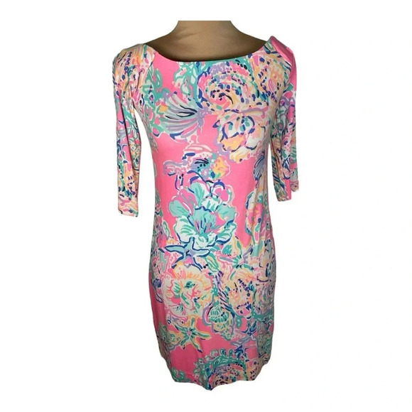 ✨Lilly Pulitzer Laurana Off The Shoulder Dress XS - Picture 2 of 8